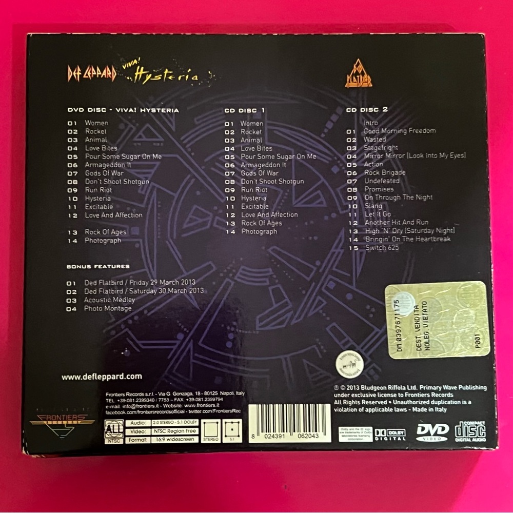 Def Leppard Viva Hysteria Deluxe Edition Autographed - Picture 2 of 6